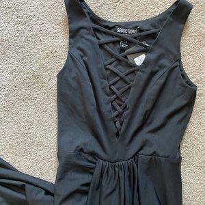 Black Asymmetrical Dress